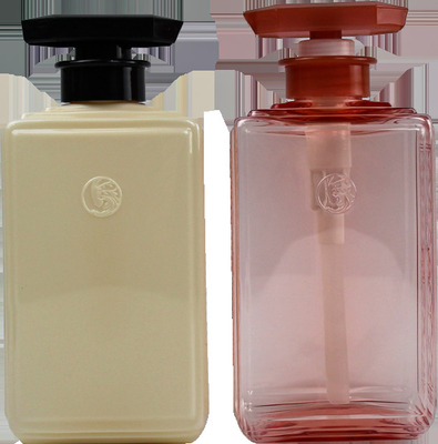 শ্যাম্পু এবং কন্ডিশনার বোতলের জন্য 500ml PET ক্লিয়ার এম্পটি স্কয়ার লোশন পাম্প বোতল প্রিন্ট করা